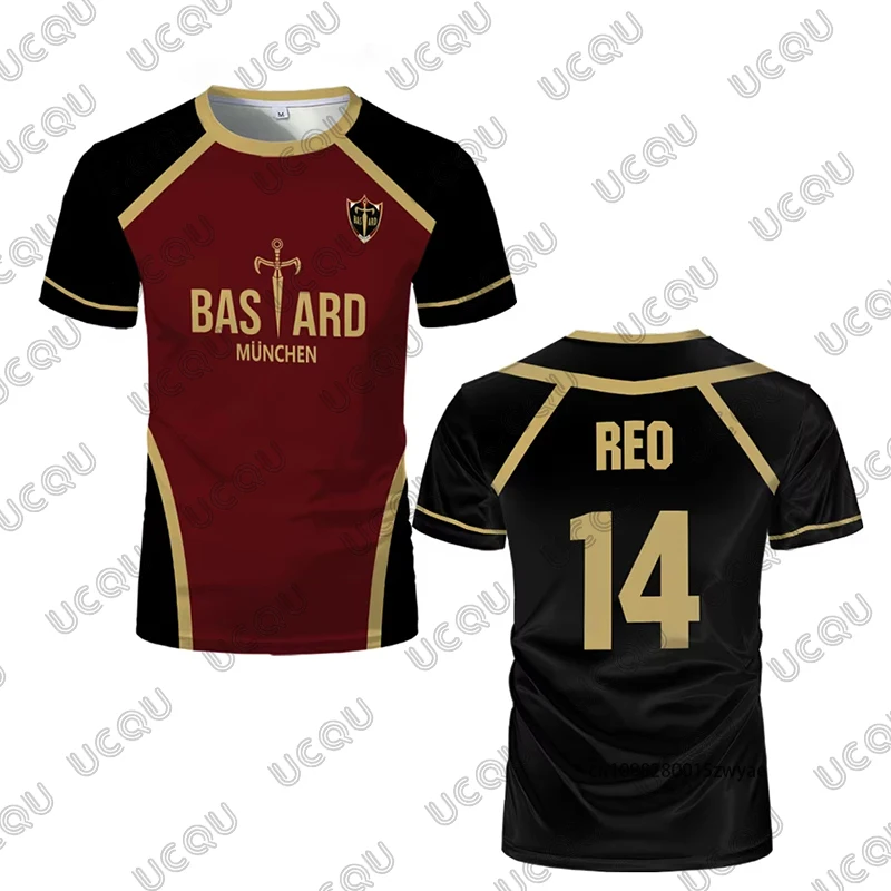 صيف جديد الأزرق قفل جيرسي باستارد ميونيخ انمي ياباني تأثيري القمم ISAGI كايسر الرجال تي شيرت الرياضة عادية الاطفال/الكبار تيز