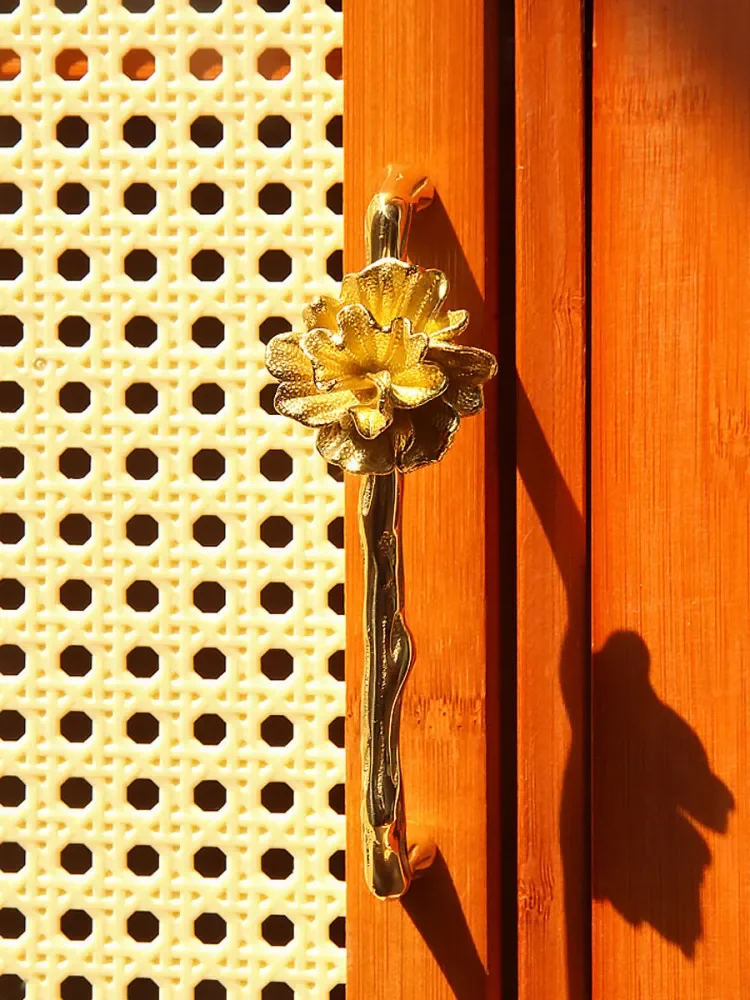 Brass Cabinet Door Pulls Handles Chinese Antique Drawer Cabinet Door Cabinet Wardrobe Door Handles for Furniture Hardware