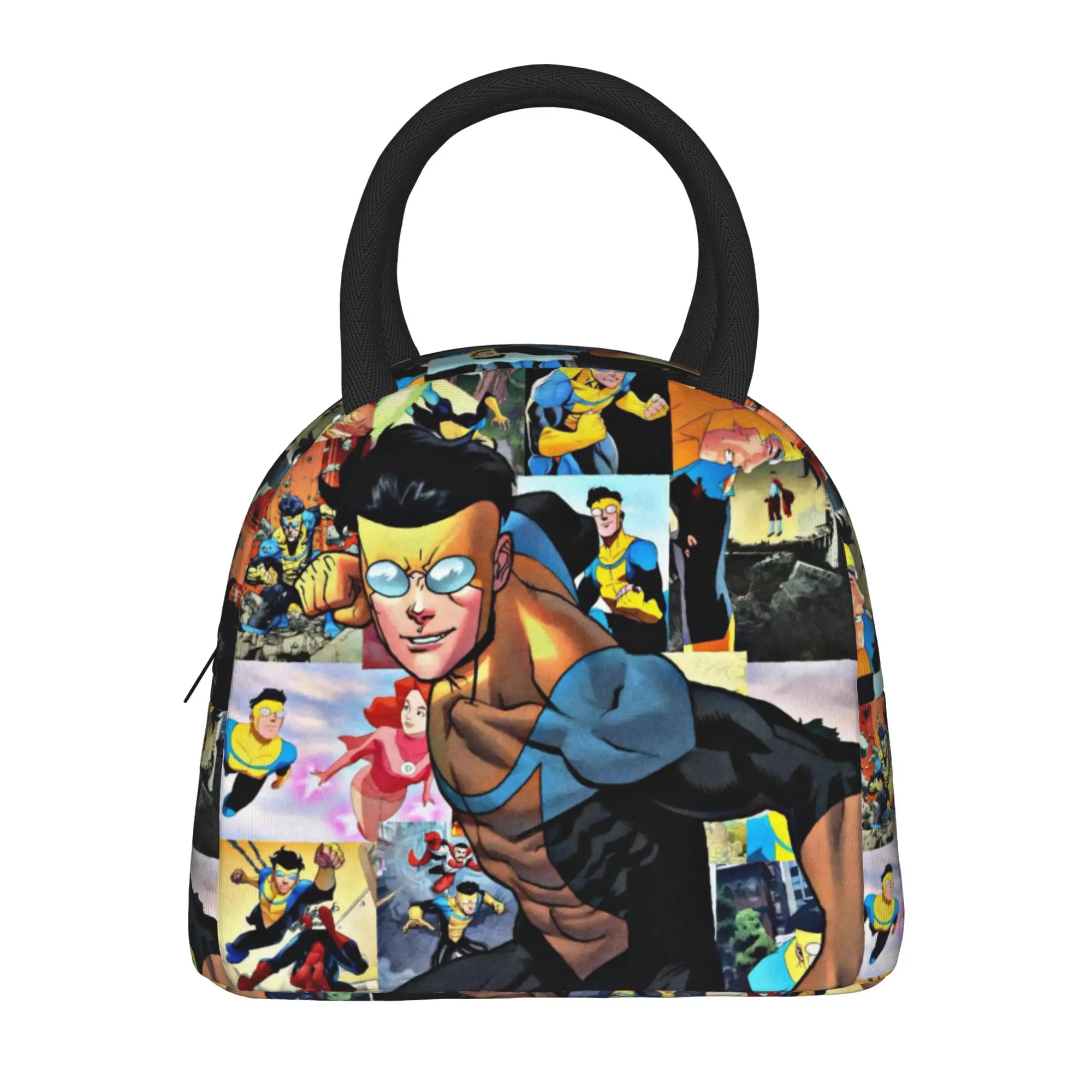 Invincibles Comic Thermal Insulated Lunch Bag for Work  Portable Food Bag Men Women Cooler Thermal Lunch Box