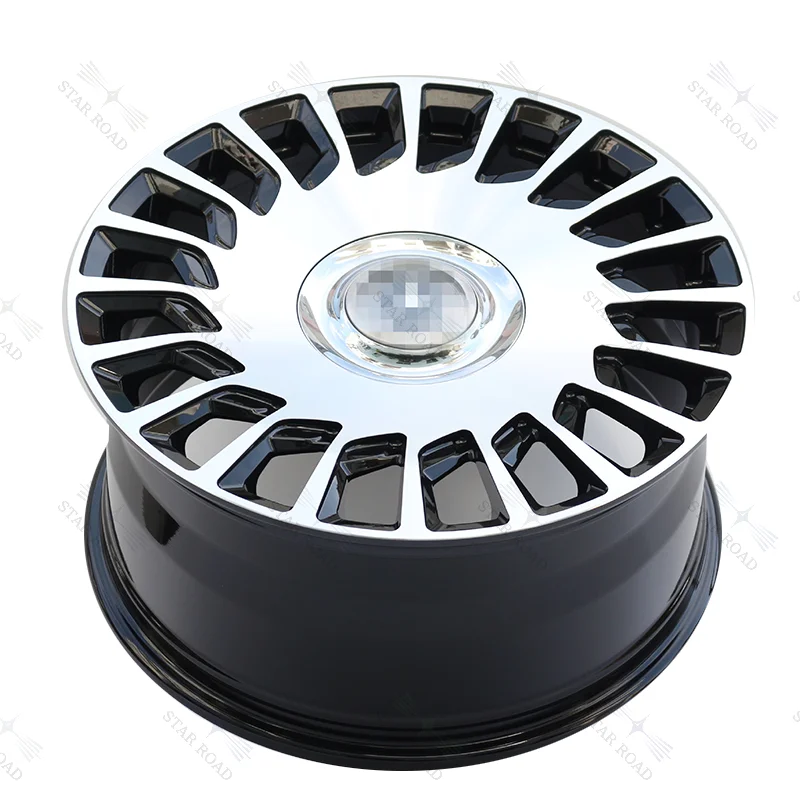 RCSR New Passenger Car Aluminium Alloy Forged Wheel Hub Silver Blank Black Finish Rim for BWM KIA Mustang Volkswagen Cayenne