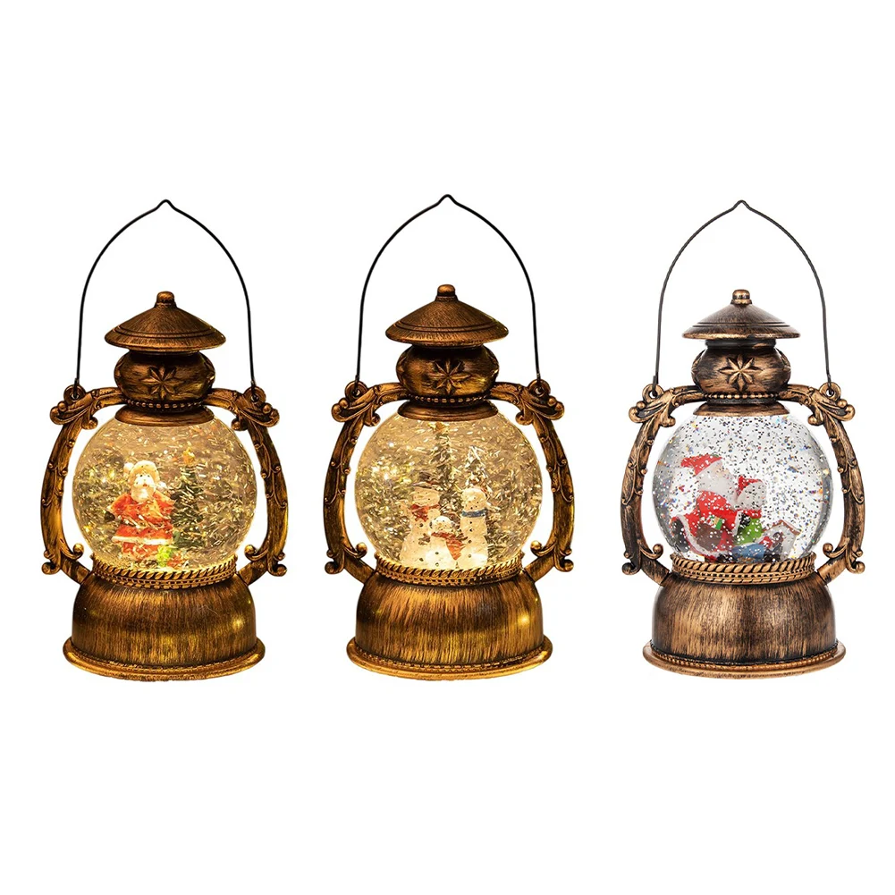 ساحر الكرتون عيد الميلاد-مصباح صندوق الموسيقى:-الرجعية ثلجي ليلة ضوء هدية مربع عيد الميلاد-هدية الحلي ديكور المنزل عيد الميلاد