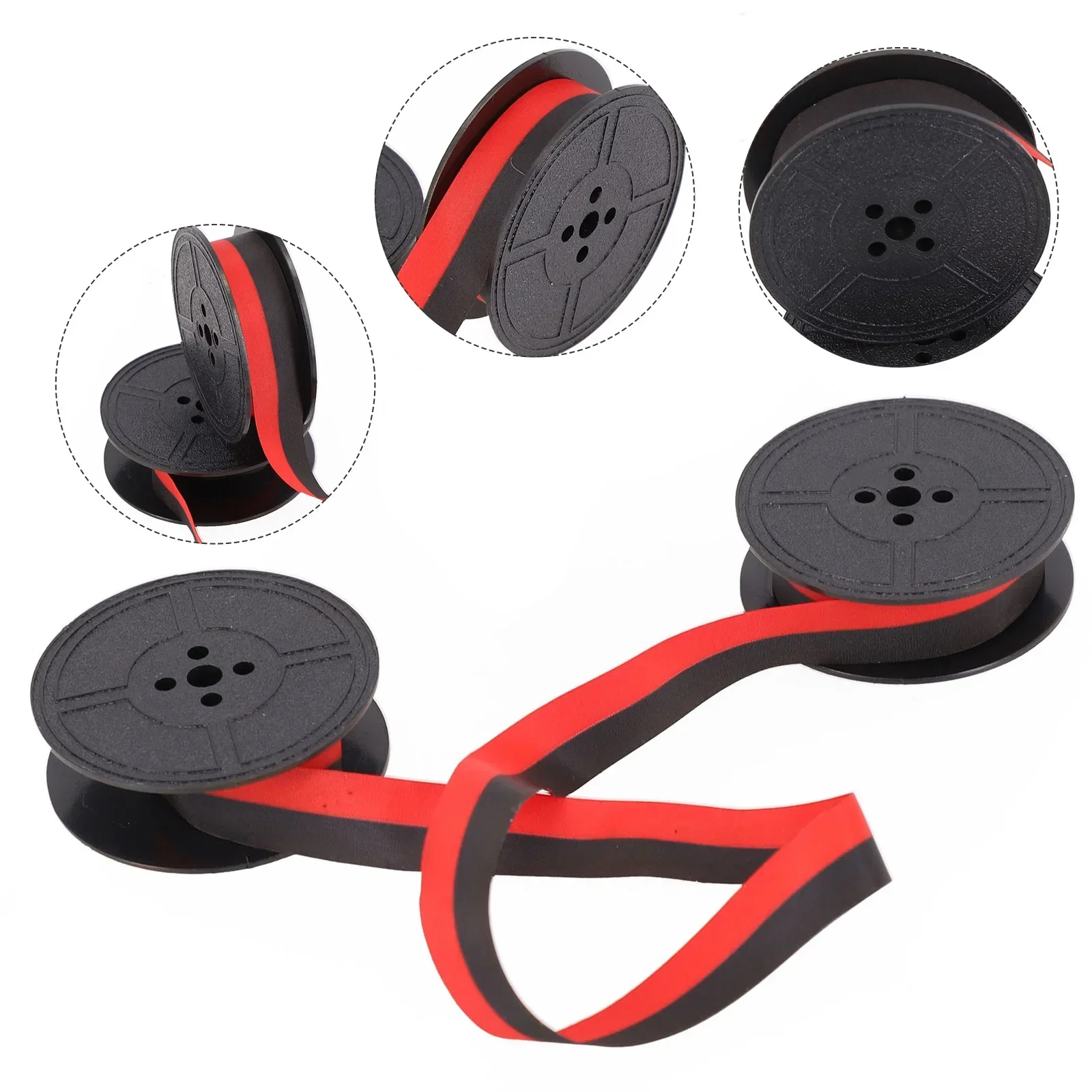 Typewriter Ink Ribbon Portable Double Circle Typewriter Ribbons Calculator Ribbon Red Black Calculator Ribbons For Power Tool