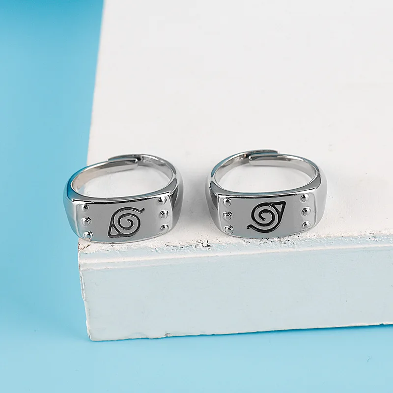Naruto anime peripheral ring, oil dripping technique, bright color not easy to fade, adjustable size