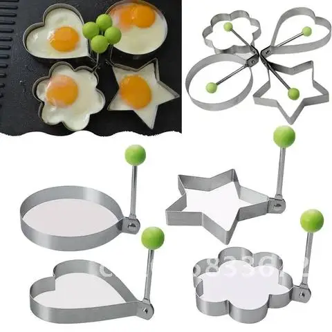 

Mould Kitchen Cooking Egg Tools Stainless Steel Egg Fried Mold Tool Pancake Baking Kitchen Tools Stainless steel egg fryer