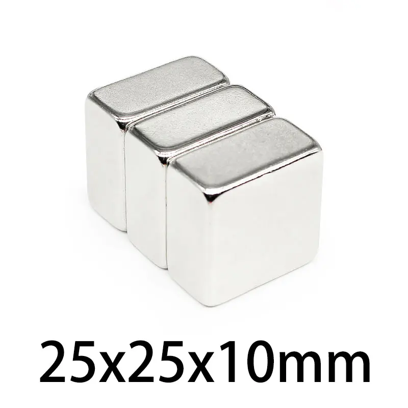 

2/5/10PCS 25x25x10 N35 Quadrate Powerful Magnets 25mmX25mm Permanent Magnet 25x25x10mm block Strong Neodymium Magnetic 25*25*10