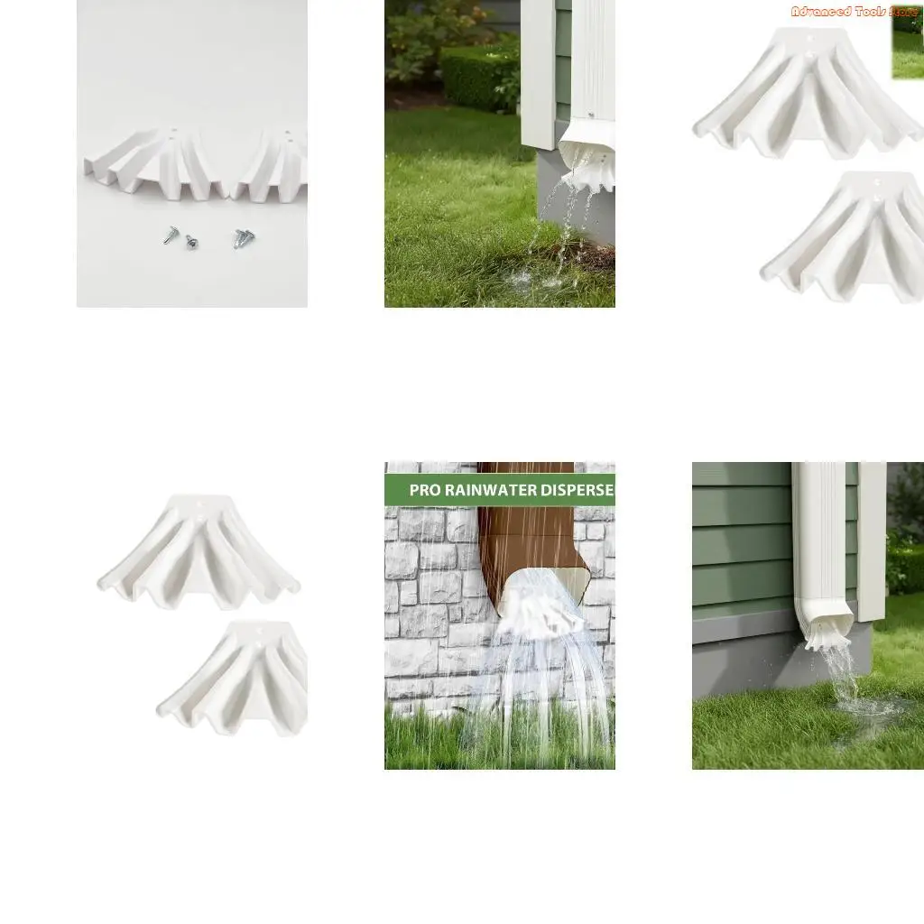 Downspout Extension Pipe for Rainwater Dispersal - twin Size Fit 3x4 & 3x2 Downspout, Anti-Clog Design & Tool-release