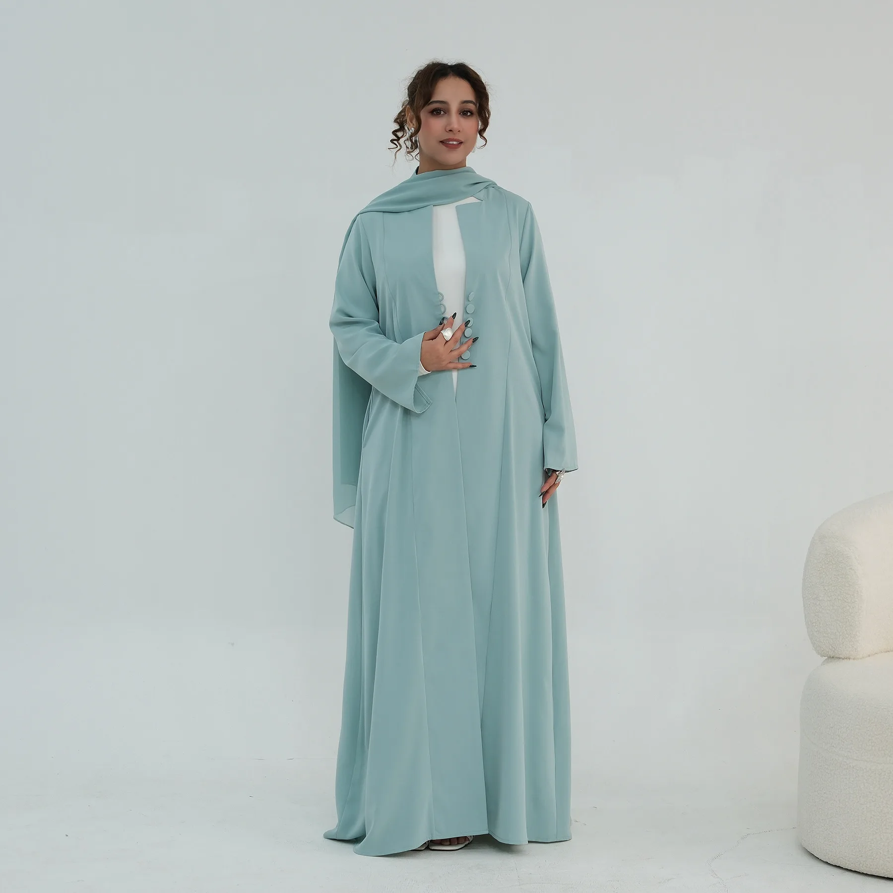 

Мусульманское женское платье, хиджаб, абайя, дубайская абайя, одежда для Ид и Рамадана, исламская одежда, кебая, кафтан, марокканский женский джалабия, кимоно, кардиган