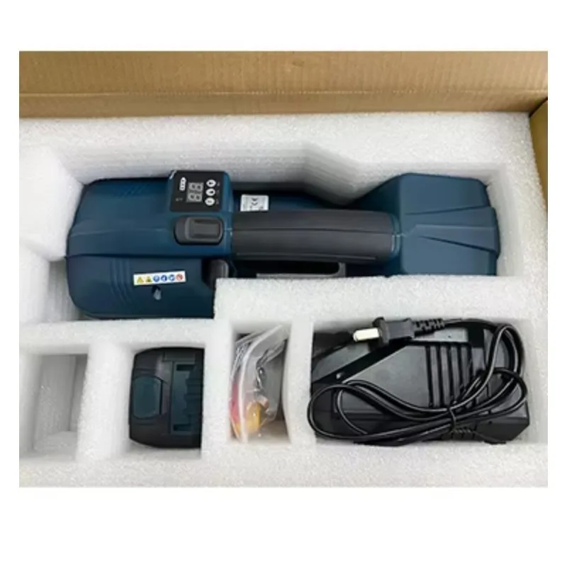 

Semi-automatic Electric PP PET Strapping Tools V2 3200N Handheld Package Strapper for 13-16mm Pet/pp Straps