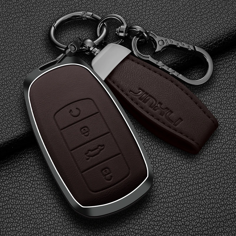 Zinc Alloy Car Key Case Cover for Chery Tiggo 8Pro 7Plus Arrizo8 Omenda Remote Control Keychain Keyless Interior Accessories man