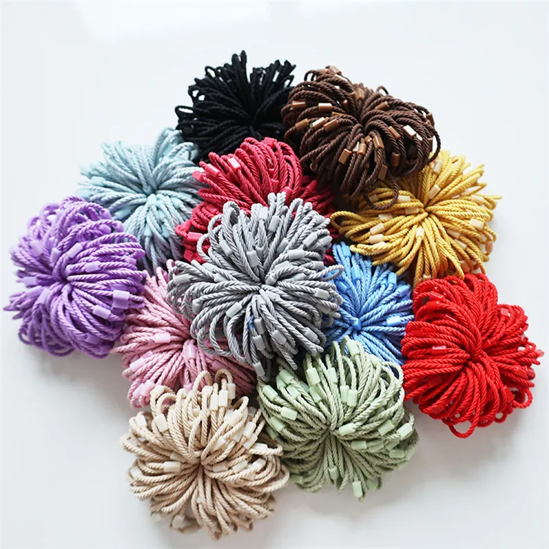 100Pcs/Lot DIY Girls Hair Accessories Thread Small Rubber Elastic Hair Bands Fashion Head Jewelry Children Candy Color Headdress