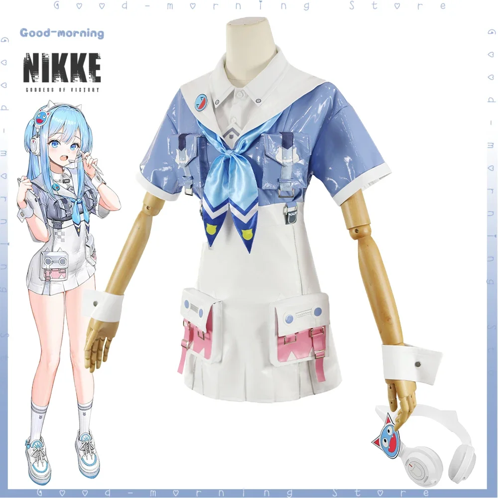 Game NIKKE The Goddess Of Victory shefti Suit Cosplay Dress Women  Party Suit with Headset Uniform Halloween Party Role play