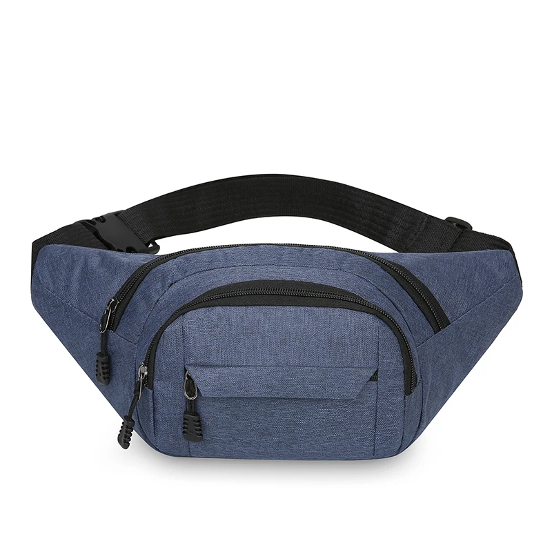 

New Waist Bag For Men And Women Crossbody Chest Bag Multi-Layer Outdoor Sports Large Capacity Simple Solid Color Shoulder Bag