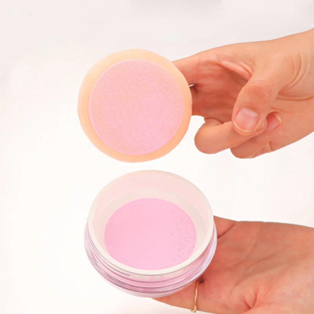 

Portable Elastic Mesh Powder Box Large Capacity Loose Powder Container Compact Travel Case Case