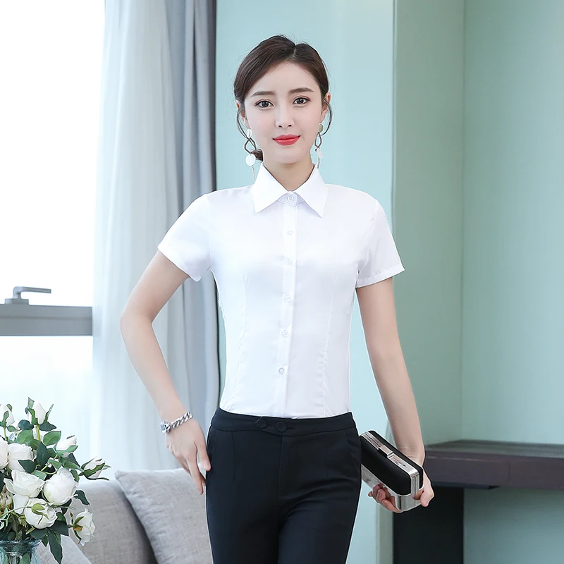 White/short sleeve