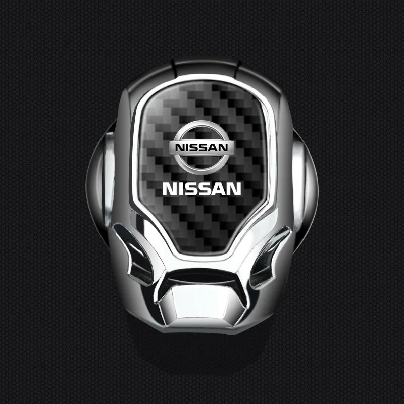 Car One-Click Start Buttons Protective Cover Decoration Car Gadgets For Nissan Qashqai X J10 J11 Trail Tiida Teana Pulsar Altima