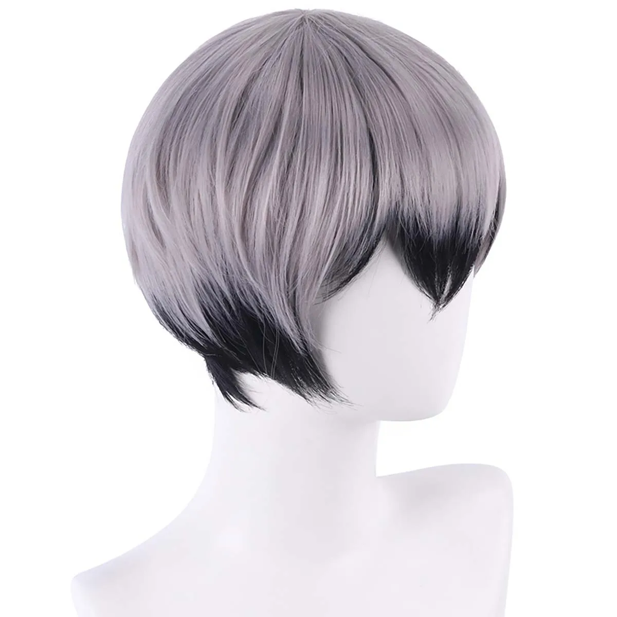 School Cultural Festivals Kita Shinsuke Cosplay Wig Heat Resistant Synthetic Hair Gray Hair For Men
