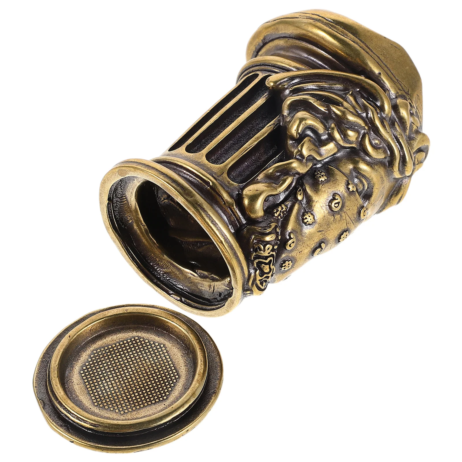 

Vintage Copper Holder Featuring Mythological Design - Decorative Iron Candlestick Stand for Farmhouse Wedding Table