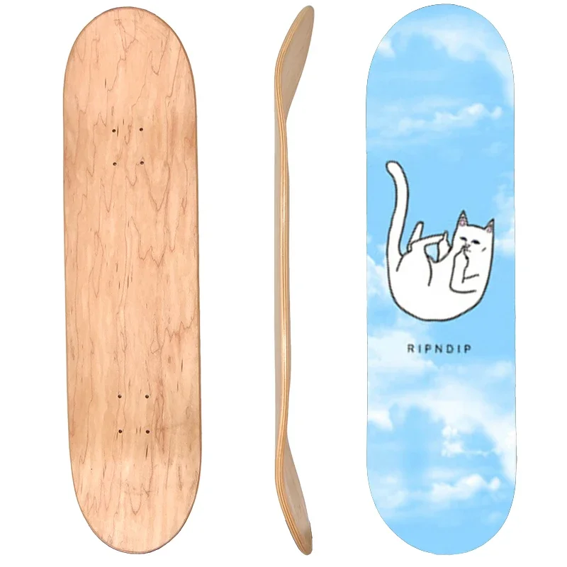 

Factory Top Sale 8 8.25 8.5 Inch 7 Ply Stain Color Skate Board Canadian Maple Blank Custom Skateboard Deck