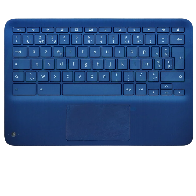 New Laptop Palmrest Top Case Keyboard Touch Pad For HP Chromebook X360 11 G3 Blue L82641-A41 BE