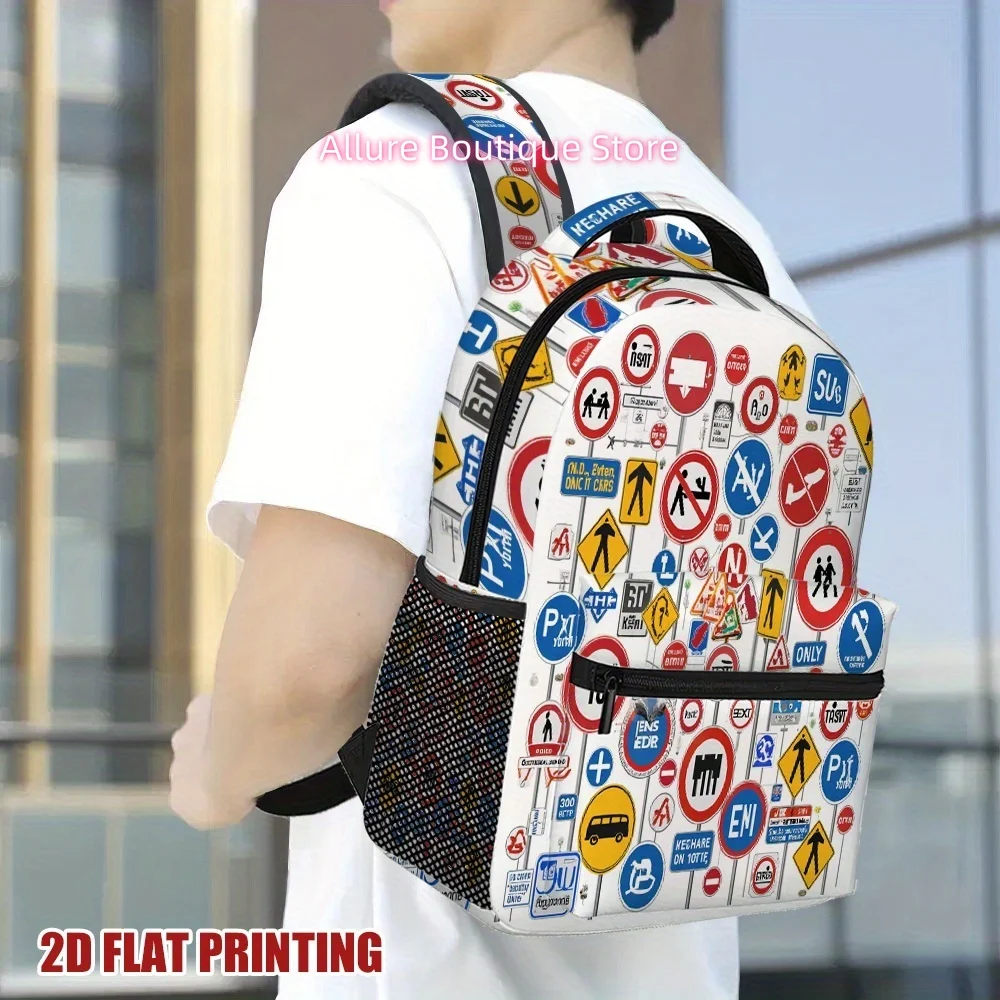1pc Traffic Chaos Backpack, Compact and Functional, Great for Carrying to School or Work, for Teenager