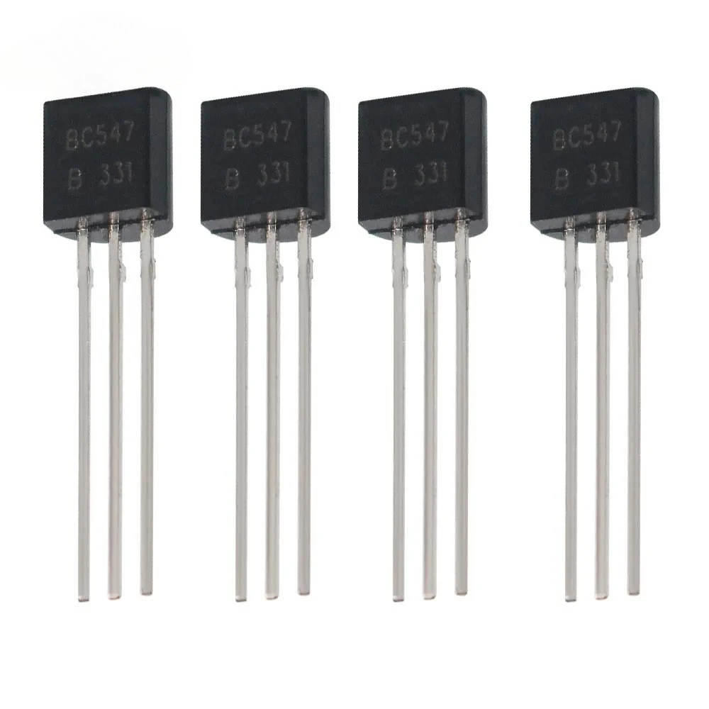 100PCS/lot TO-92 BC547B BC547 Transistor Kit NPN 45V 100mA Bipolar Transistors BJT New Original