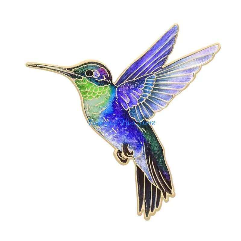 HX6F 4Pcs Elegant Hummingbird Brooch Pin For Women Girls Attach To Shirts Coats Bags Multifunctional Corsage Accessory