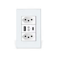 Tuya Zigbee Smart Brazil Socket Switch 10A Switch Socket Support Voice TUYA APP Control For Smart Life EU Plug