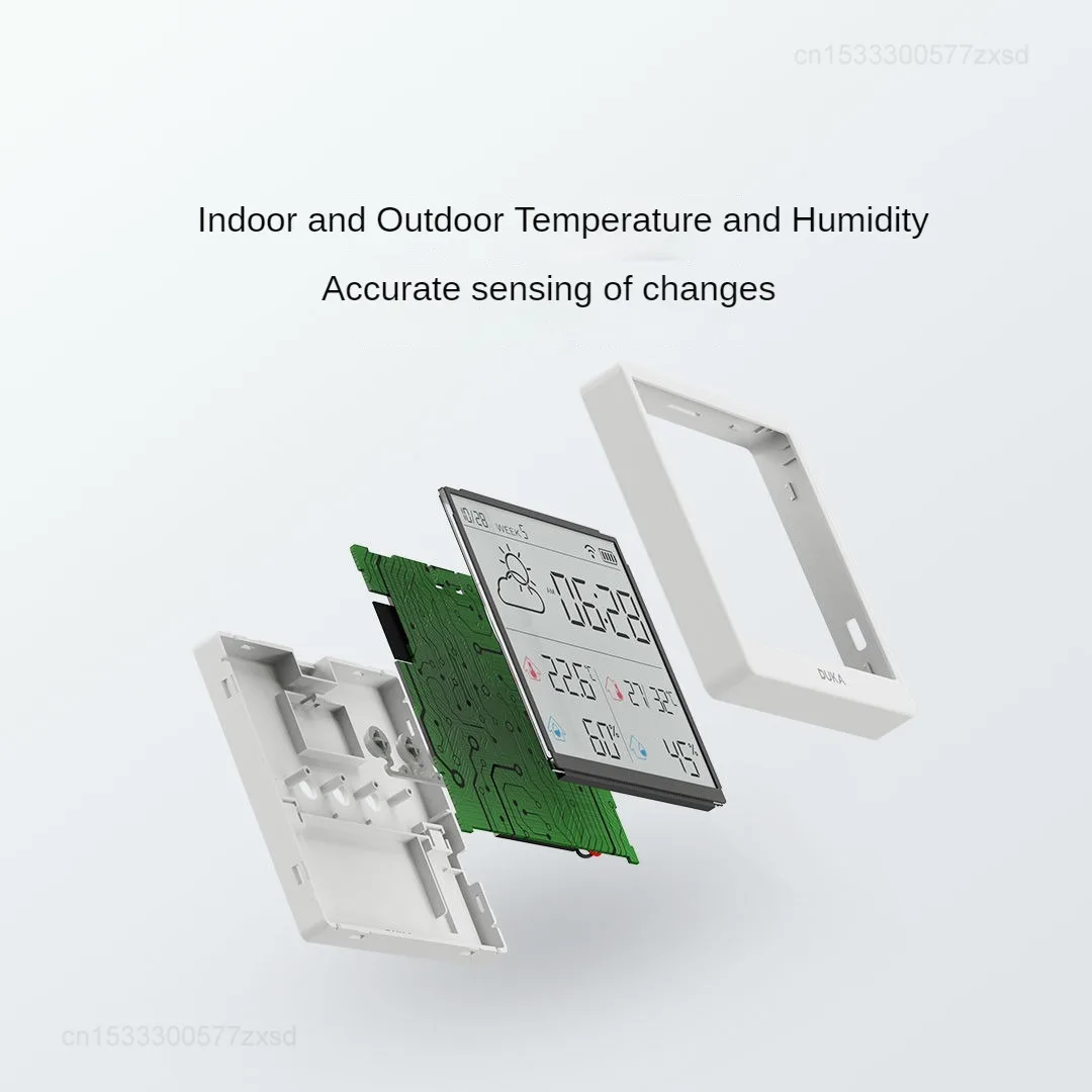 DUKA TH3 Electronic Temperature Humidity Sensor Wifi Smart Electric Digital Hygrometer Thermometer Clocks Weather Station Home