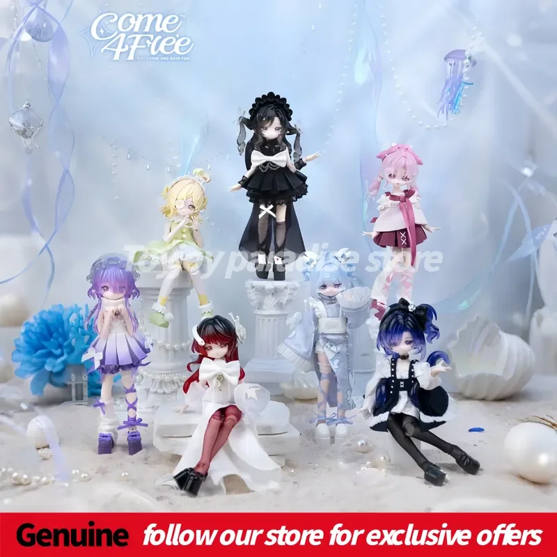 

Genuine Minty V2 Ocean Gemstone Series 1/12 Bjd Blind Box Cute Articulated Dolls Home Decoration Collections As Birthday Gifts