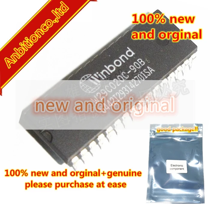 

10 шт. 100% новые и оригинальные W29C020C-90B W29C020C DIP32 256K X 8 CMOS FLASH MEMORY в наличии.