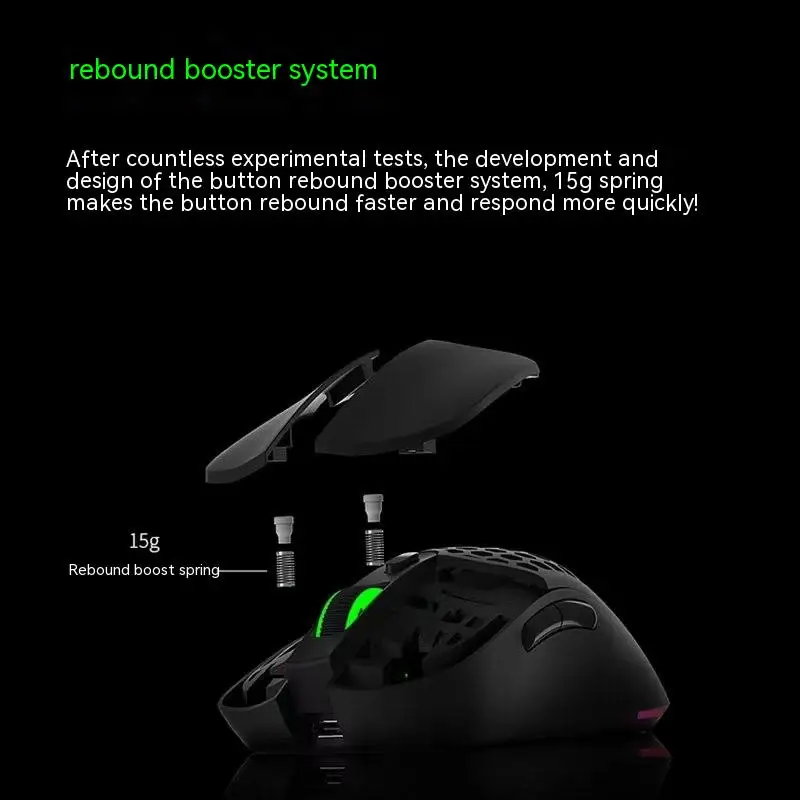 Imagem -03 - Mouse sem Fio com Sensor Tampa Traseira Ajustável Mouse para Jogos Fps Peso Leve Rgb Ergonômico Gamer Paw3395 63g Xinshuntian-g820mini