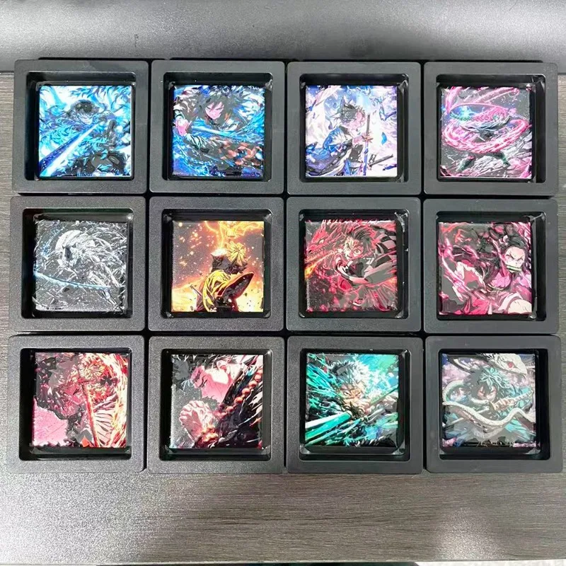 

Demon Slayer Ceramic Refrigerator Magnet Three-dimensional Relief Magnetic Decoration Creative Animation Peripheral GhostSlayers