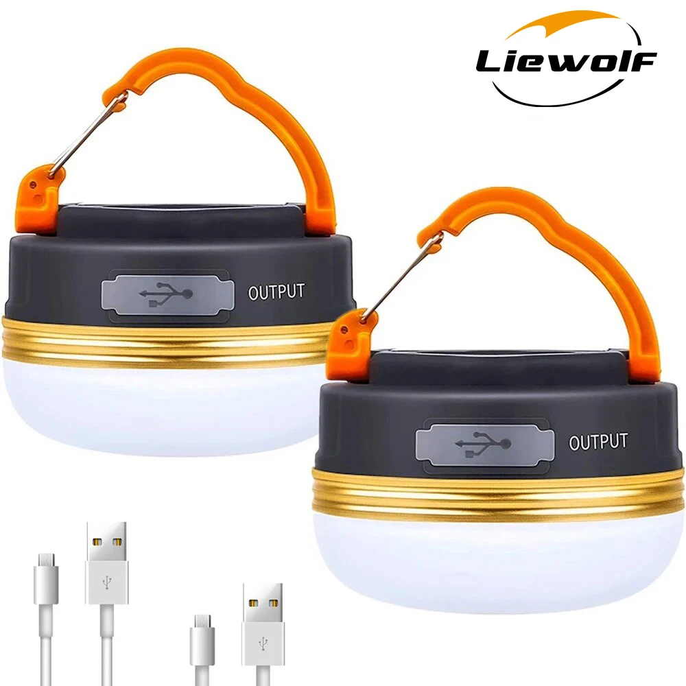 10W High Power Camping Lantern Tents Lamp 1800mah USB Rechargeable Portable Camping Lights Outdoor Hiking Night Hanging Lamp