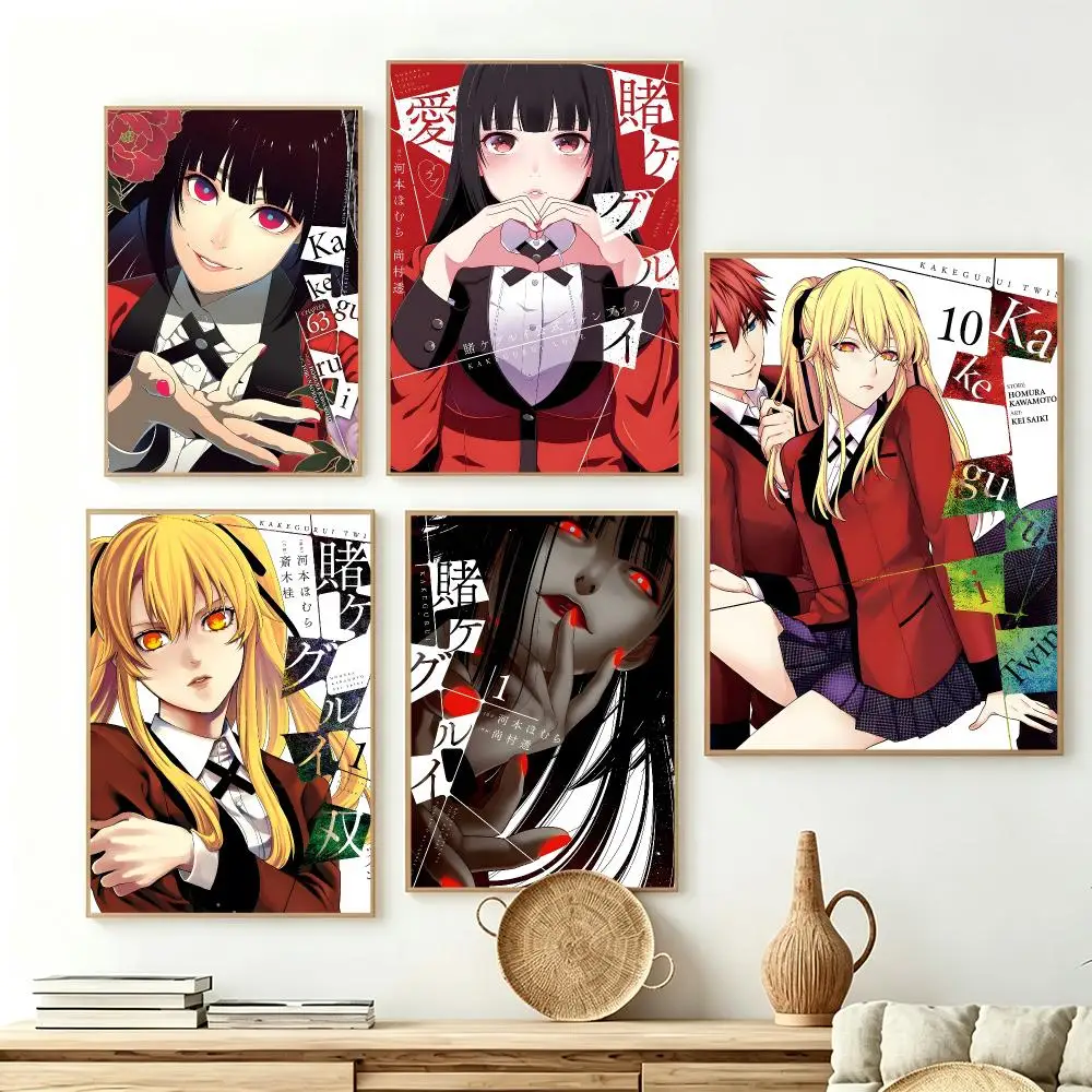 Anime Kakegurui Poster Poster HD Printing frameless Fresh natural Style Wall Art Home Decor For Living Room Bedroom Gift