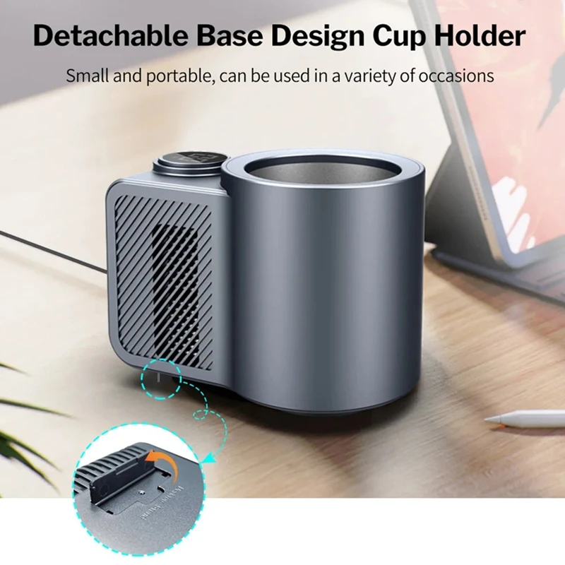 Smart Car Cup Holder Cooling Auto Cup Drink Holder For Camping Travel Driving Beverage Cans Cooler