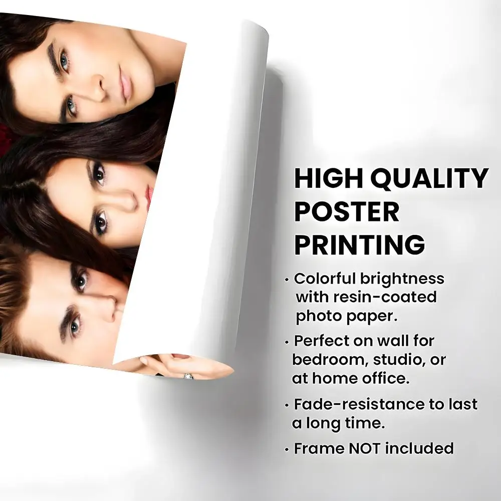 Series-The Vampire Diaries Poster High-definition  poster stickers, suitable for bedroom, living room, home decoration