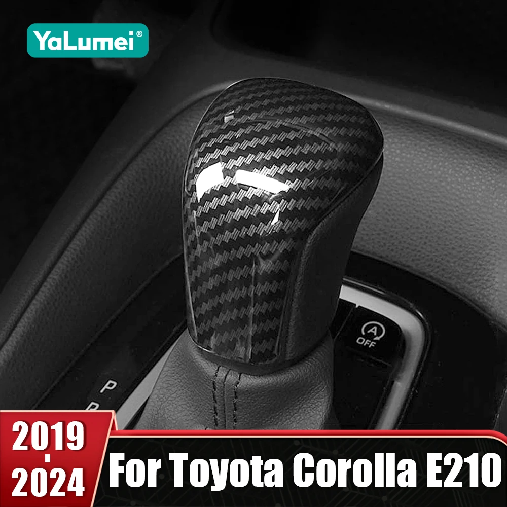 

For Toyota Corolla E210 2019-2021 2022 2023 2024 Hybrid Car Gear Head Shift Knob Handle Cover Trim Gear shift Sticker Protector