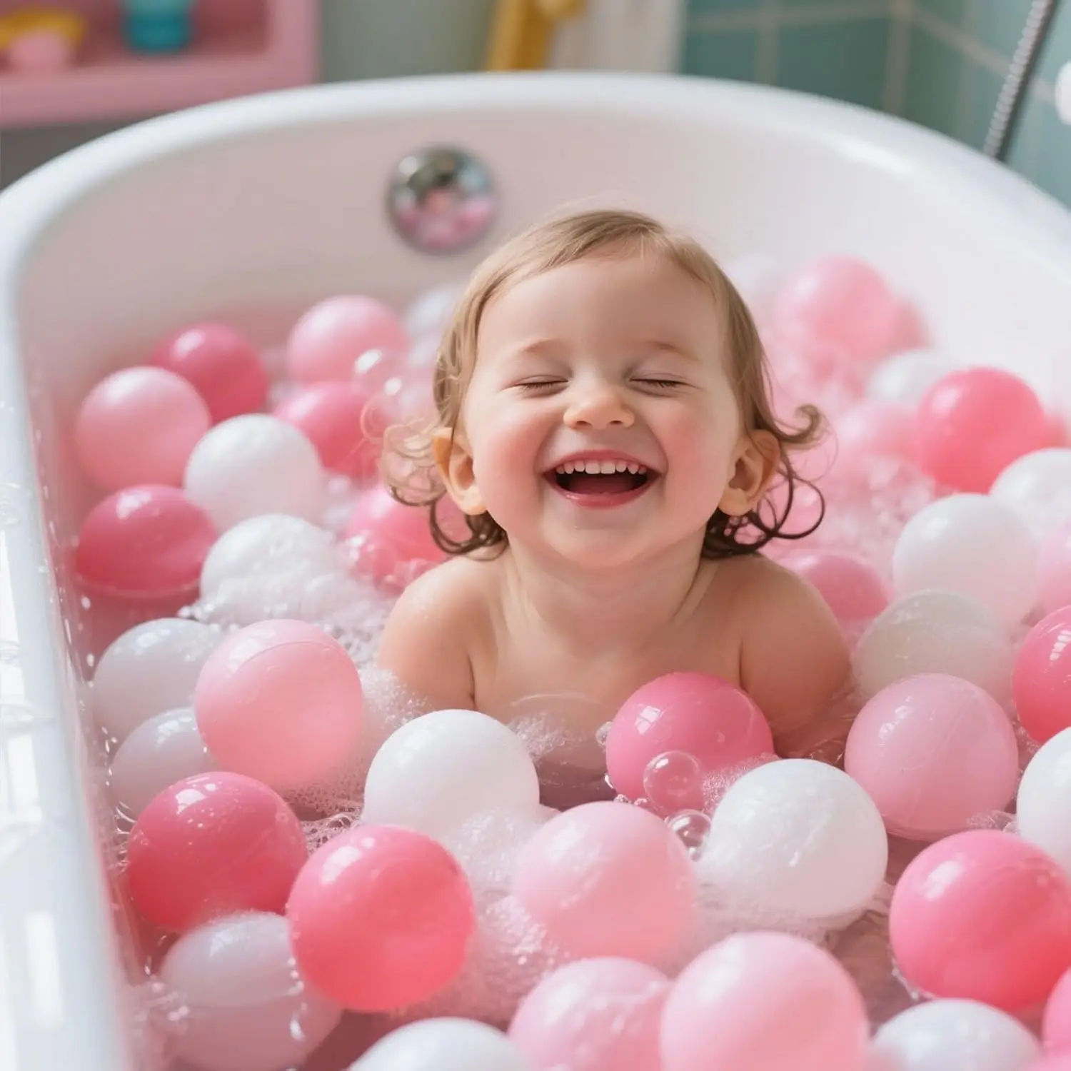 Bola poço bolas para crianças crianças bolas de plástico para bola-pino cercadinho piscina bebê pastel festa decoração rosa 50 pçs bolas