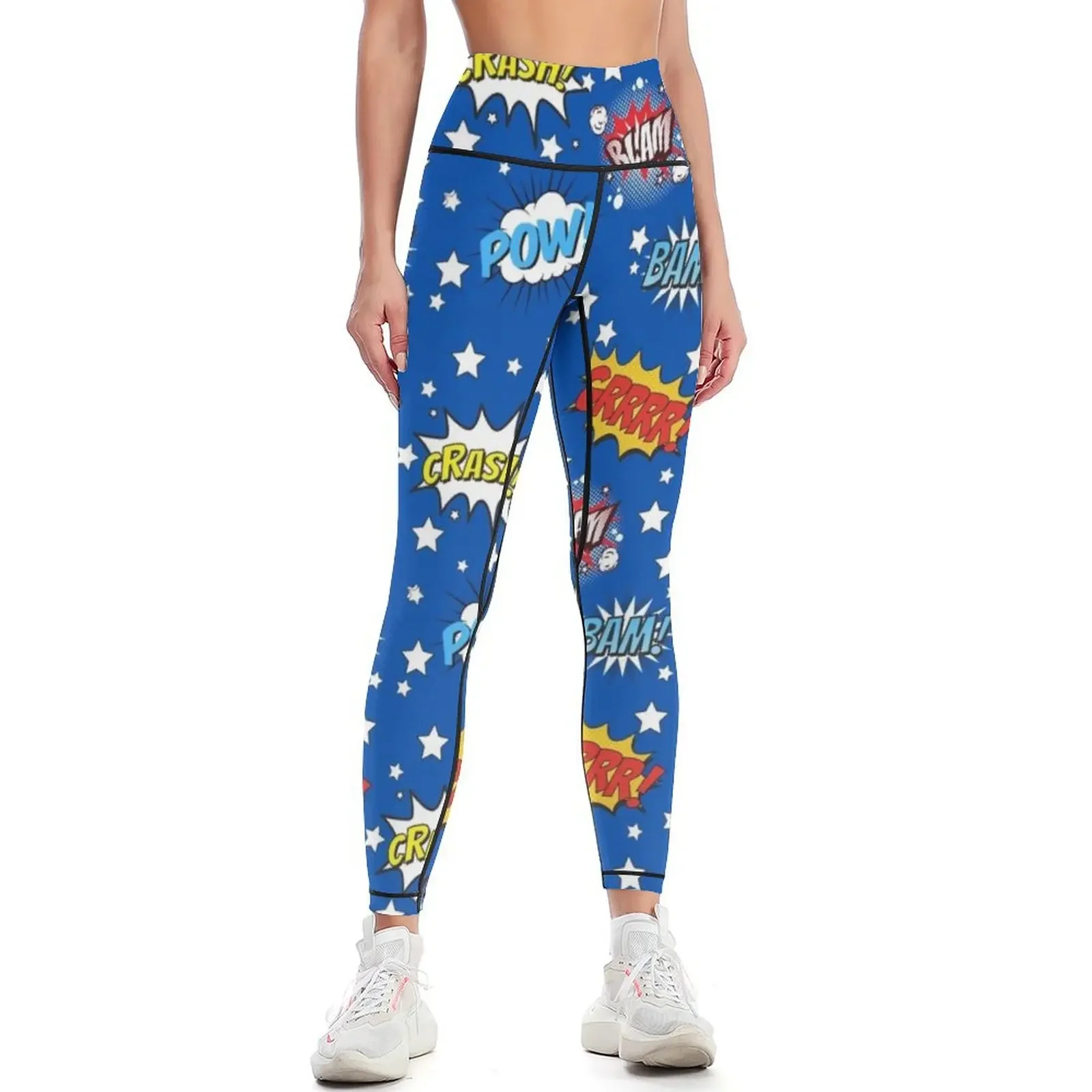 

Villanelle's Pop Art Pyjama inspired pattern Leggings Women sports workout shorts for girls Womens Leggings