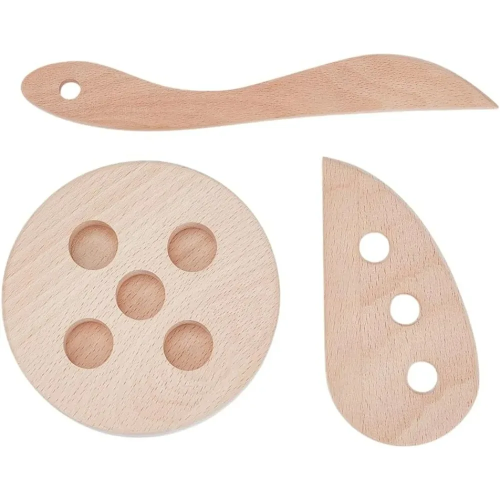 

3Styles Throwing Rib Tools Angled Profile Pottery Ribs Pottery Trimming Tools for Carving Clay Molds Clay Ceramics White