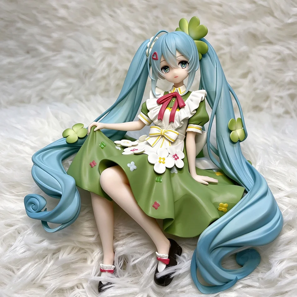 Hatsune Miku Anime Figure Virtual Singer PVC Collectible Statue Figurine, Kawaii Computer Desk Ornament Cake Topper Model Toy view 4