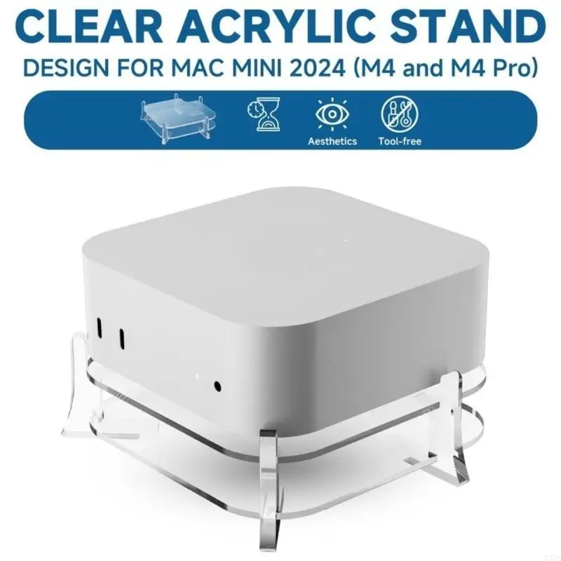 Elevare il tuo laptop Mini con questo robusto rack archiviazione acrilico