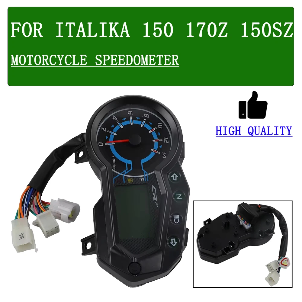 

For Italika Motorcycle 150z 170z High Accuracy Speedometer RPM Meter Oil Temperature Gear Indicator Instrument Cluster Assembly