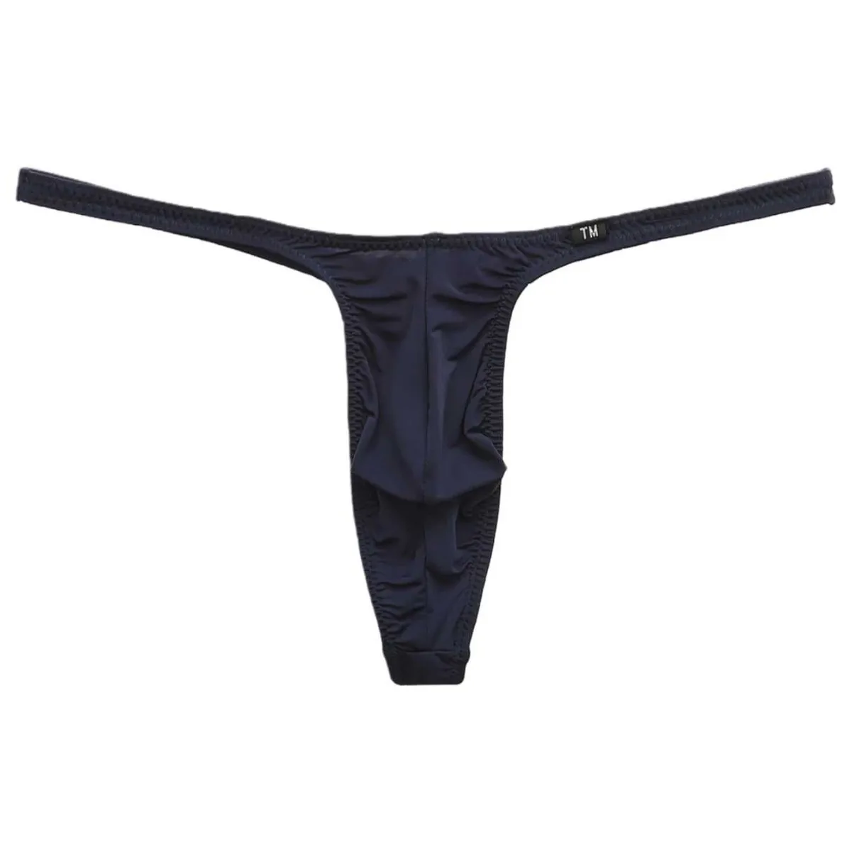 

Elastic Men's Ice Silk G-string Thong Low-rise Sexy Large Pouch Breathable Underwear