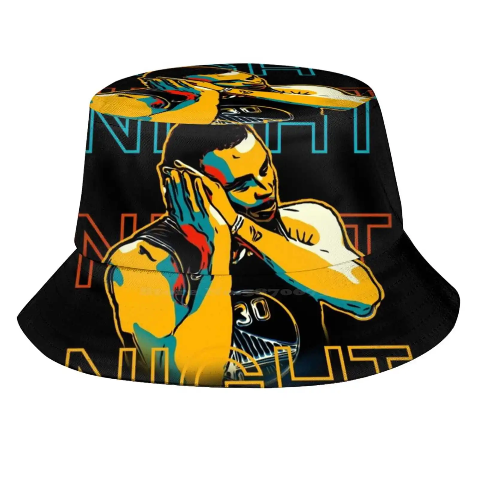 Night Night Sun Cap Fisherman Hat Bucket Hats Steph Curry Night Curry 2022 Champions Night Night Steph Night Night Curry