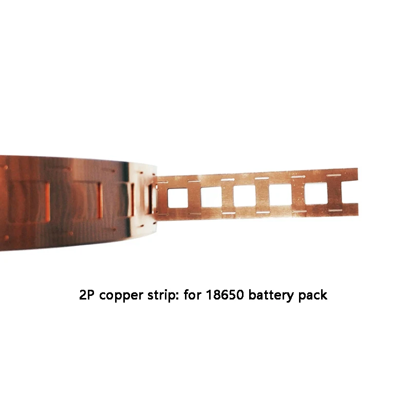 2M/Roll Copper 2P for 18650 Li Battery Pack Size 0.20x27/25.5mm Copper Strip Battery Li-ion Batteries Battery Accessories