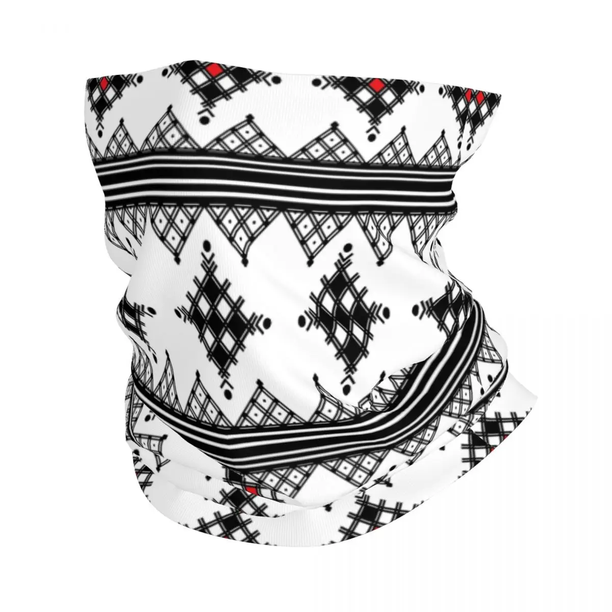 Amazigh Tribal Pattern Bandana Neck Gaiter UV Protection Face Scarf Cover Women Men Z Imazighen Headband Tube Balaclava