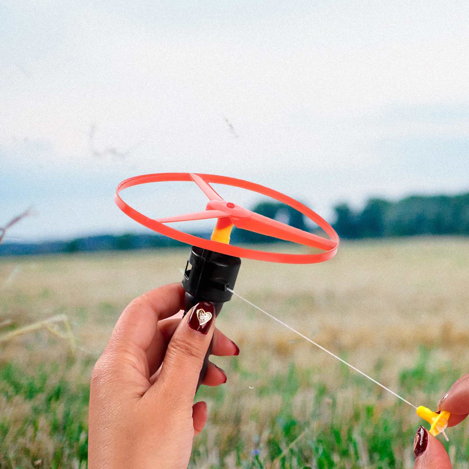 

12 Pcs Flying Disc Toys Durable Lightweight Kids Playthings Outdoor Fun Child Toy Helicopter Games Safe Children Parachute Man