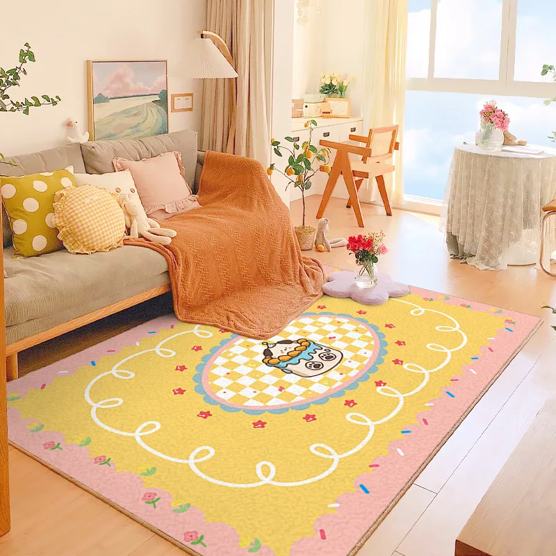 

Cartoon Cute Cake Carpets Kawaii Home Soft Fur Area Rugs Children Girls Bedroom Living Room Bedside Sofa Floor Mat Doormat Decor