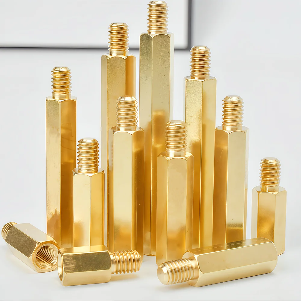M2.5 M3 M4 Hex Brass Male Female Motherboard Standoff Thread 6mm Board Rack Stud Threaded Pillar PCB Column Spacer Screw